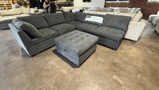 TISDALE 6PC FAB SECT GRAY
