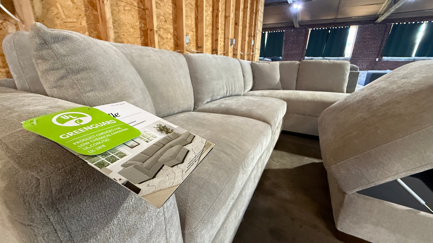 WALSEN 3PC SECTIONAL W/ OTTOMAN
